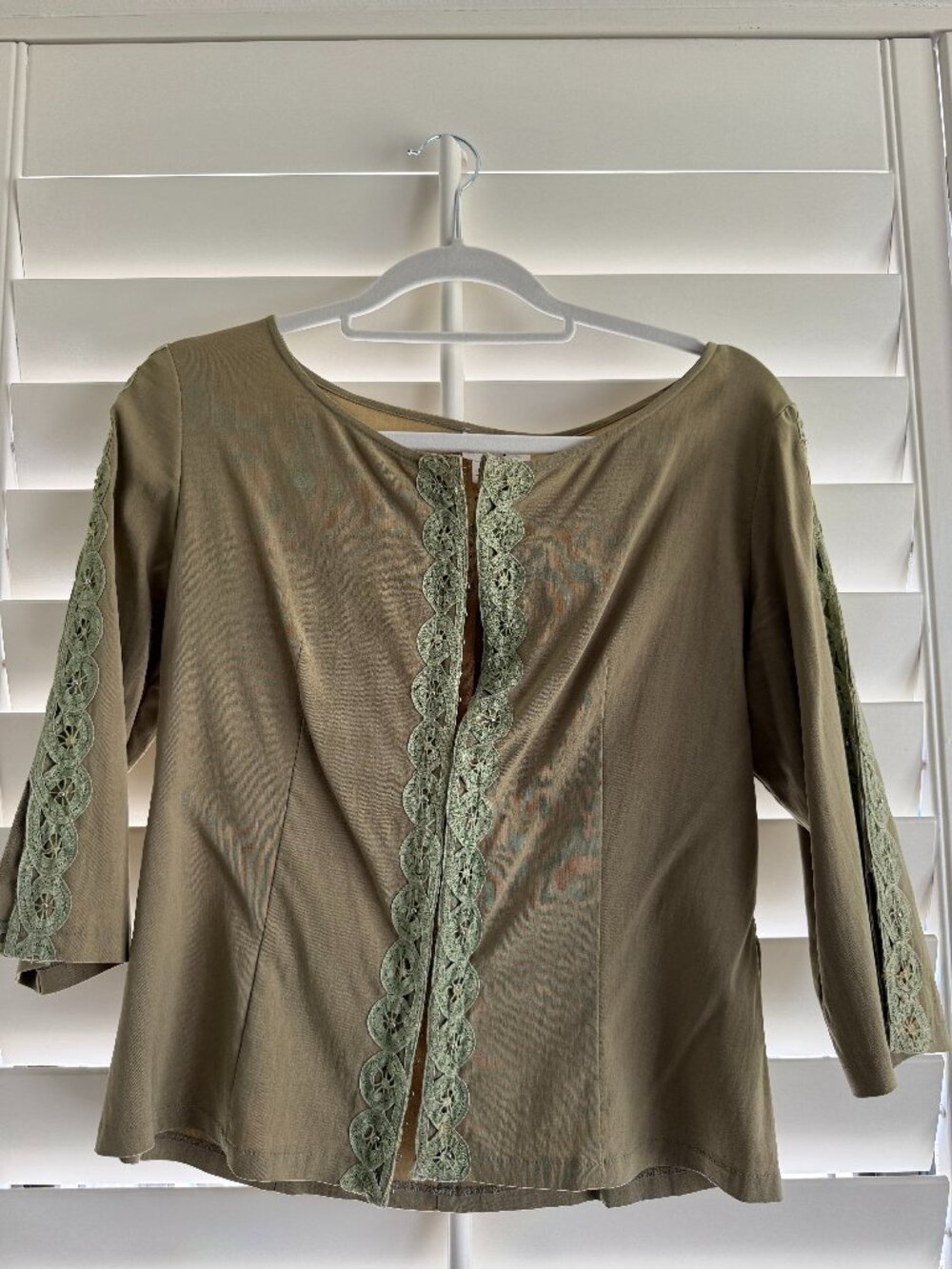 Y2K green long sleeve shirt